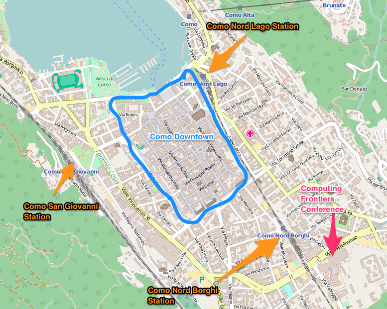 Conference Venue and Como Map